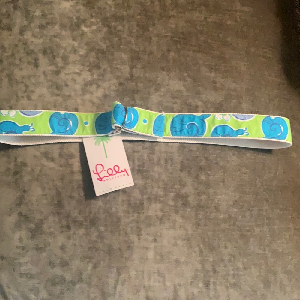 Vintage Lilly Pulitzer Bardot Green Escargot Belt